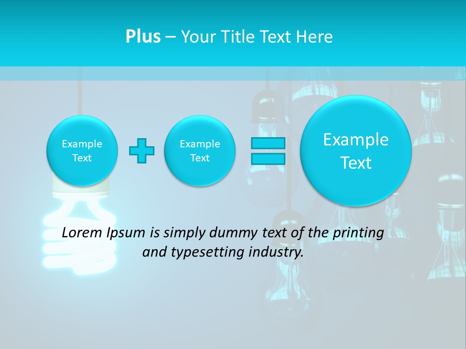 Object Economical Bulb PowerPoint Template