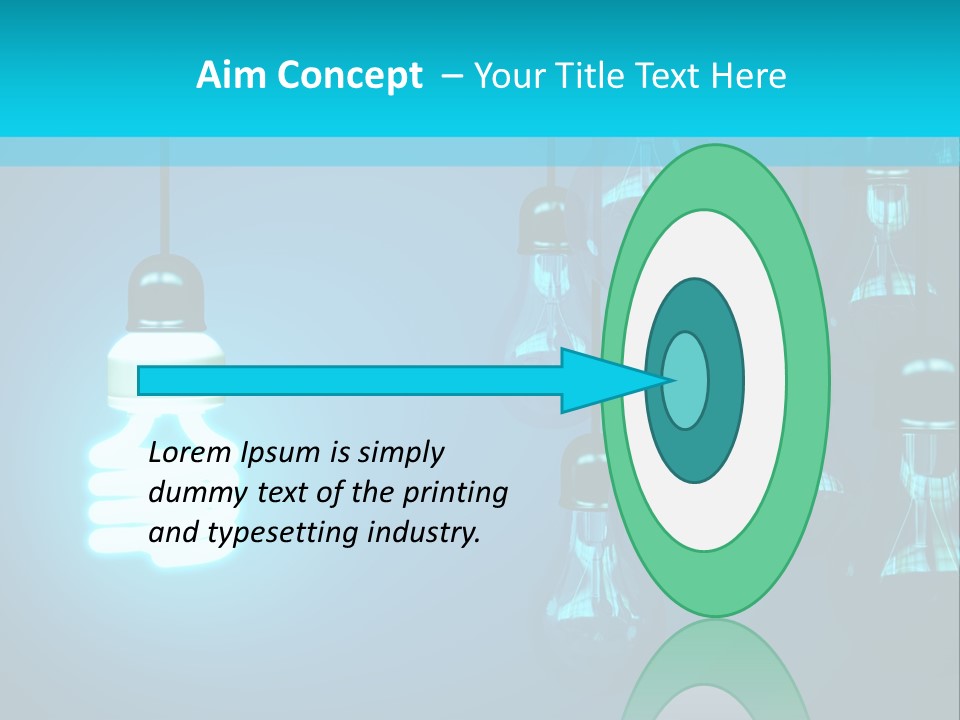 Object Economical Bulb PowerPoint Template