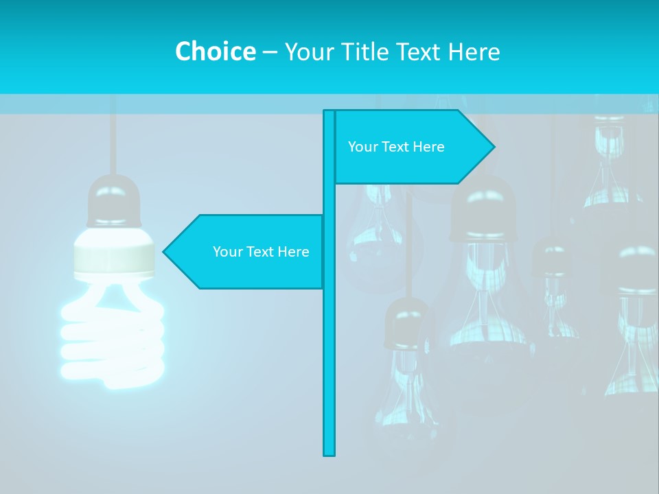 Object Economical Bulb PowerPoint Template