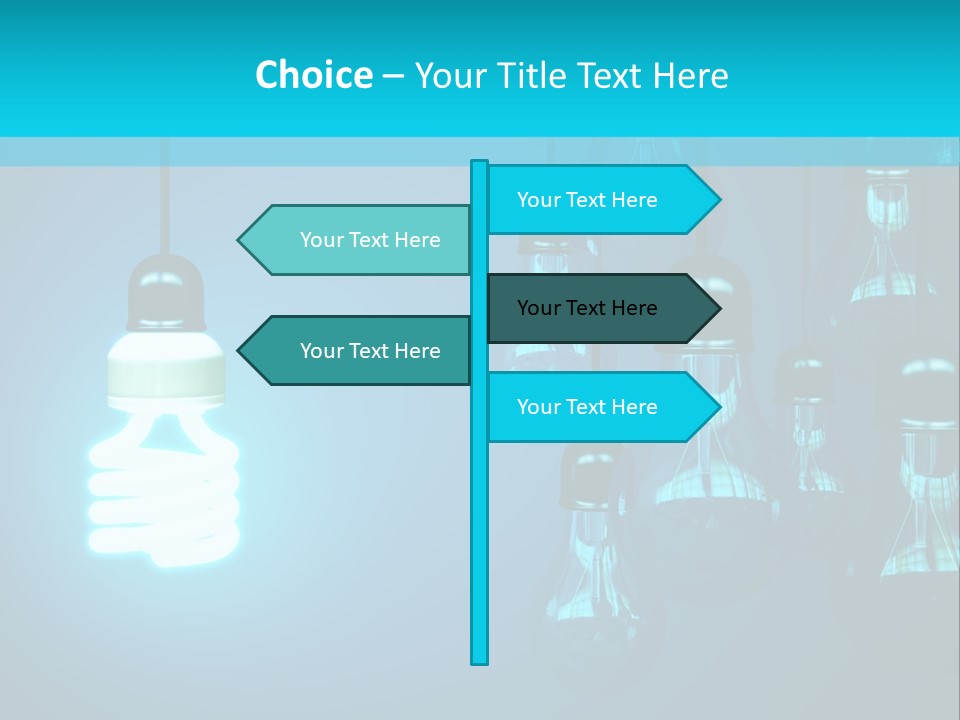 Object Economical Bulb PowerPoint Template