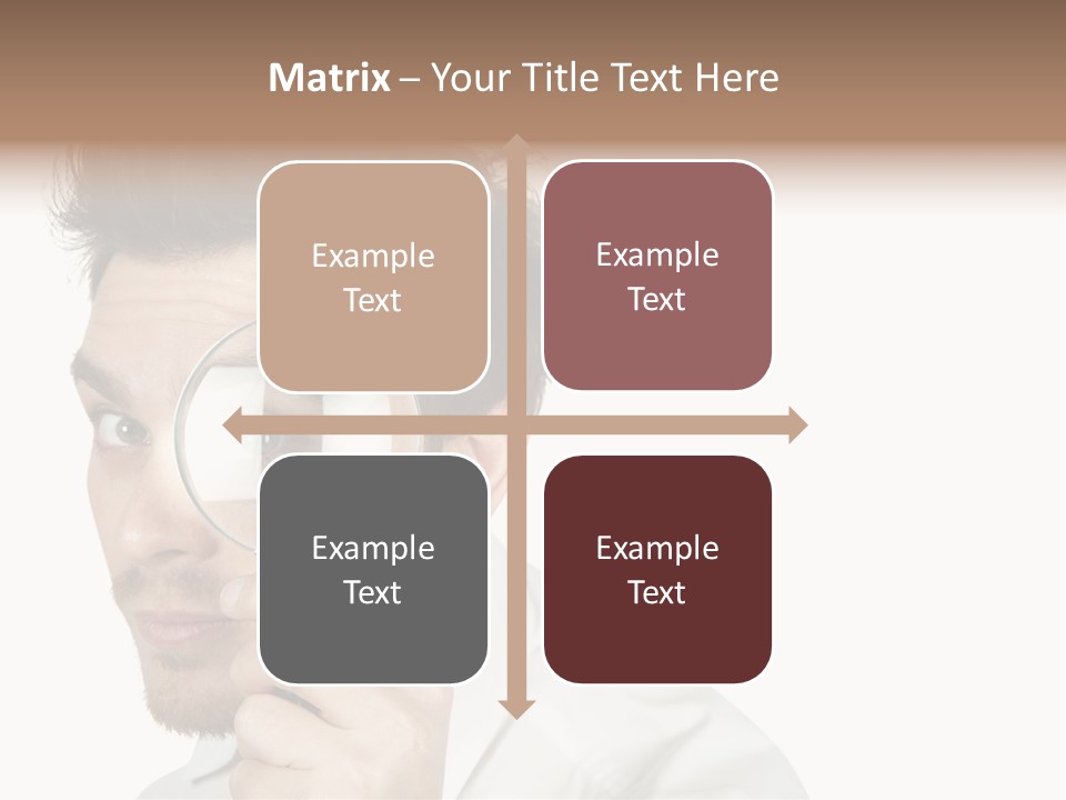 Businessman Analyzing Spy PowerPoint Template