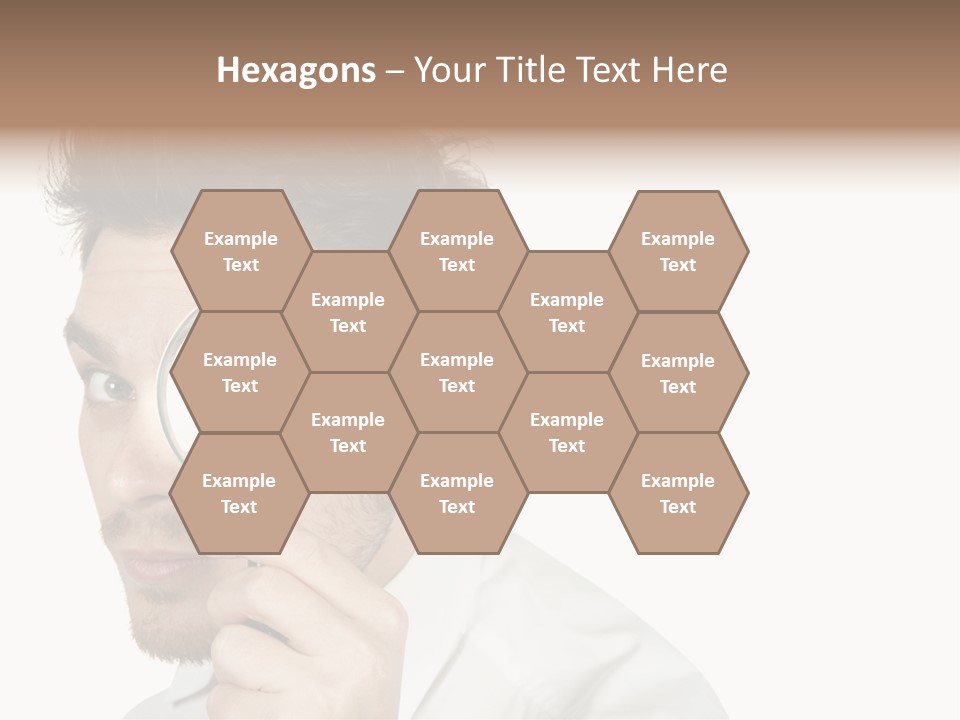 Businessman Analyzing Spy PowerPoint Template