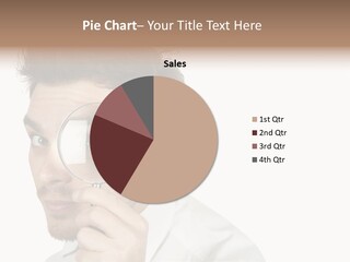 Businessman Analyzing Spy PowerPoint Template