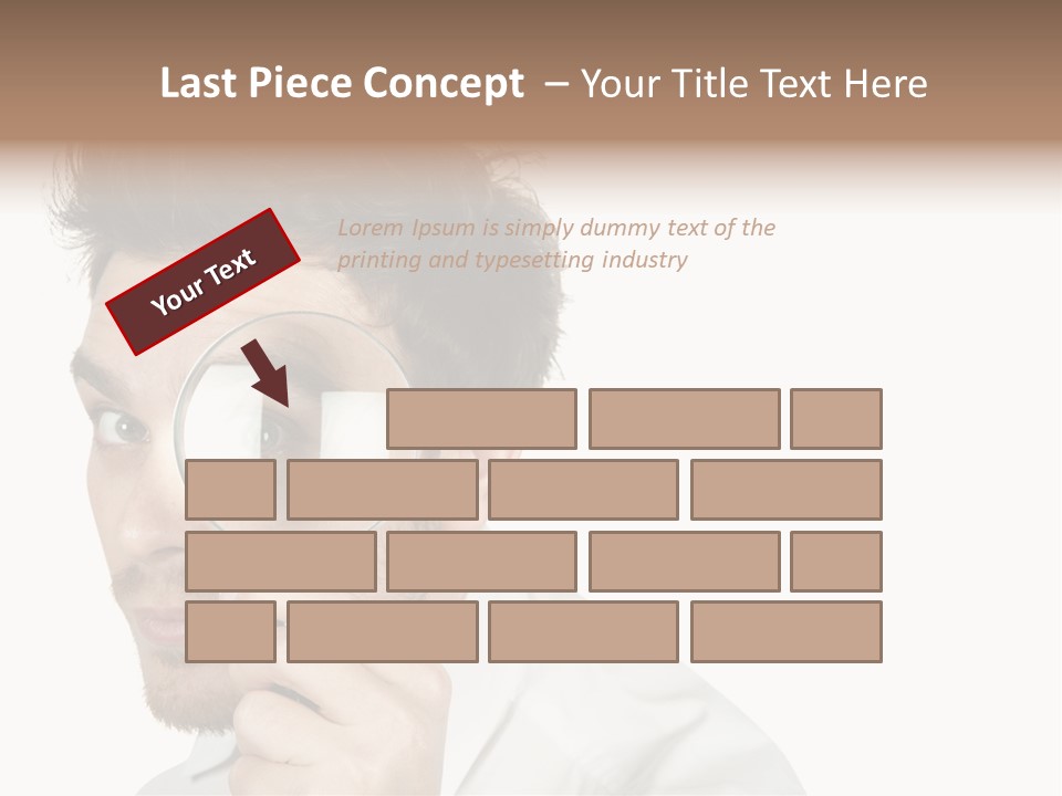 Businessman Analyzing Spy PowerPoint Template