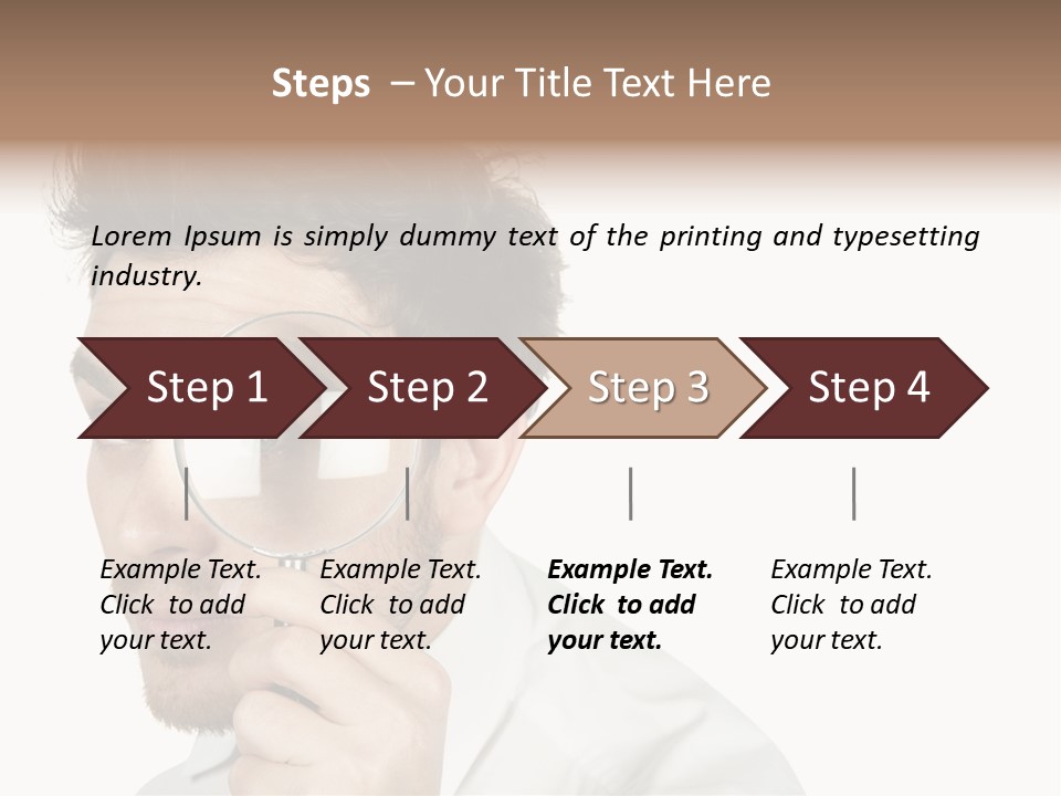 Businessman Analyzing Spy PowerPoint Template