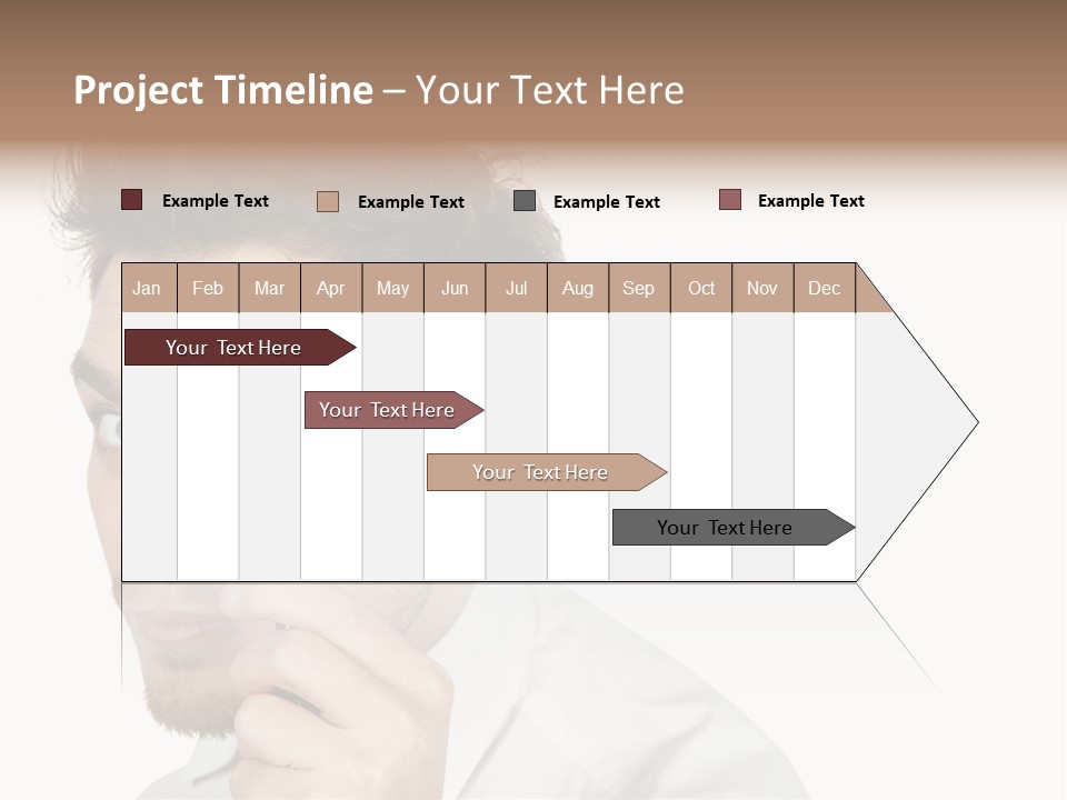 Businessman Analyzing Spy PowerPoint Template