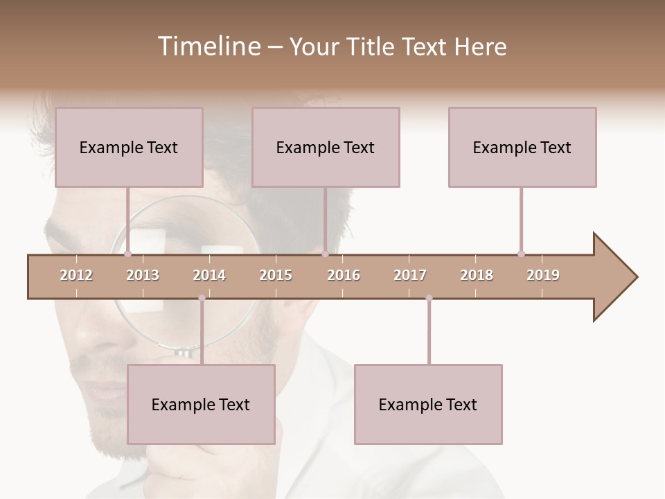 Businessman Analyzing Spy PowerPoint Template