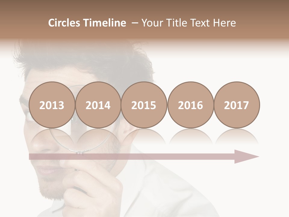 Businessman Analyzing Spy PowerPoint Template