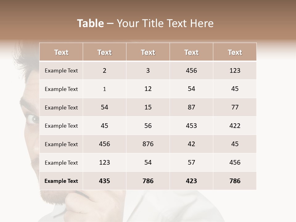 Businessman Analyzing Spy PowerPoint Template