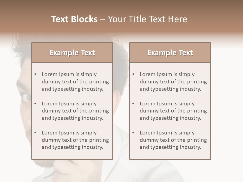 Businessman Analyzing Spy PowerPoint Template