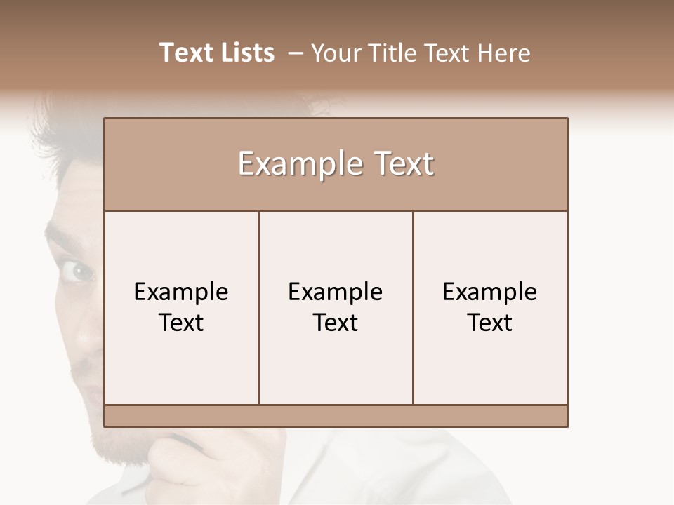 Businessman Analyzing Spy PowerPoint Template