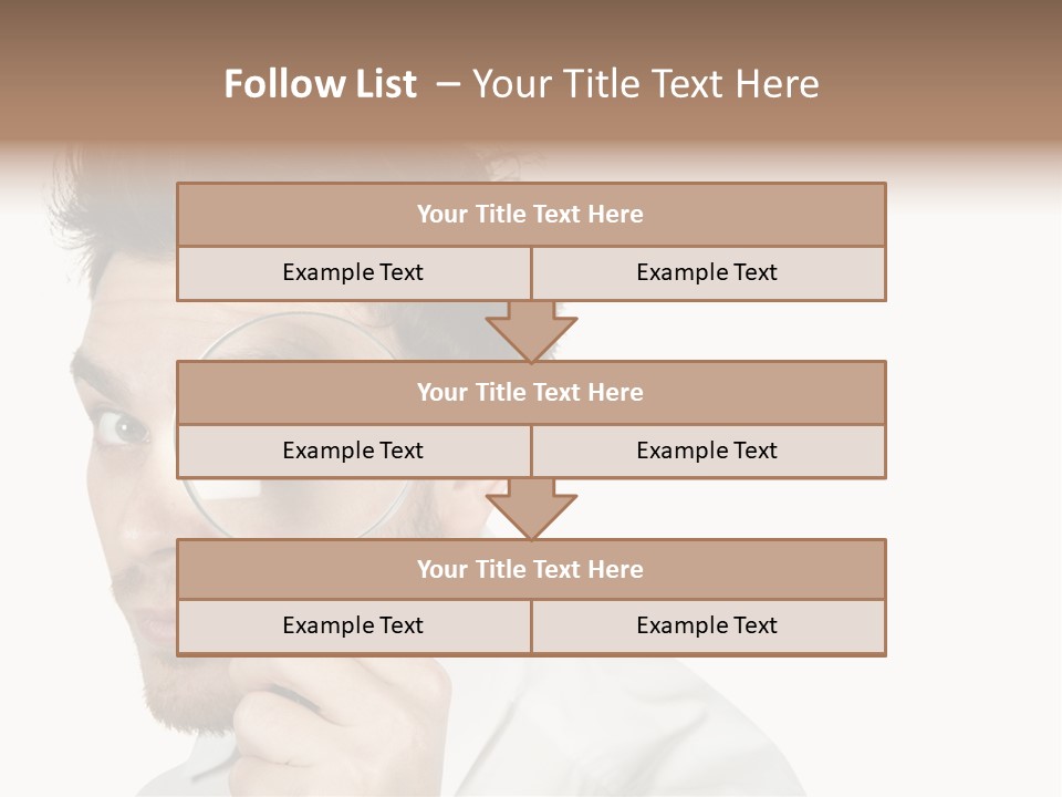 Businessman Analyzing Spy PowerPoint Template