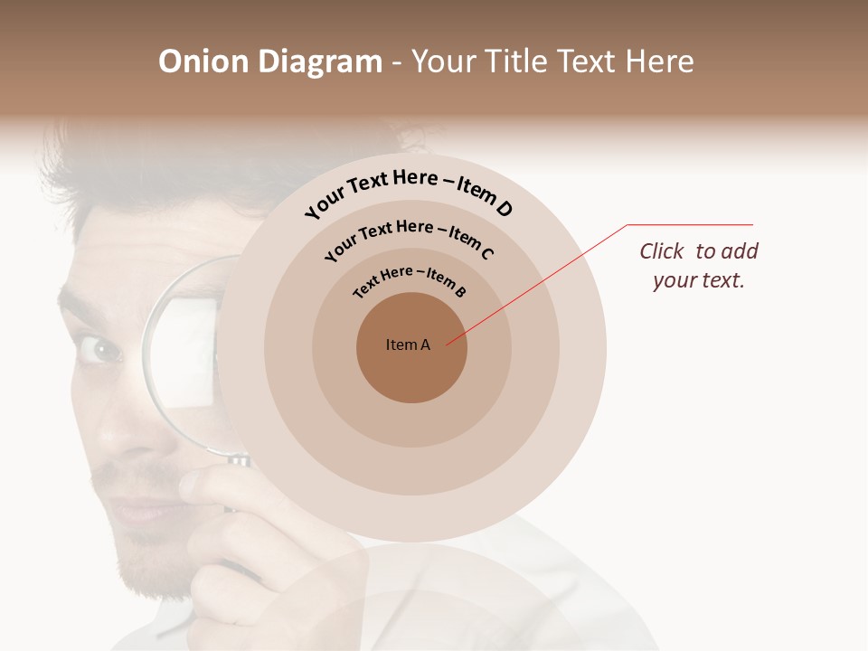Businessman Analyzing Spy PowerPoint Template
