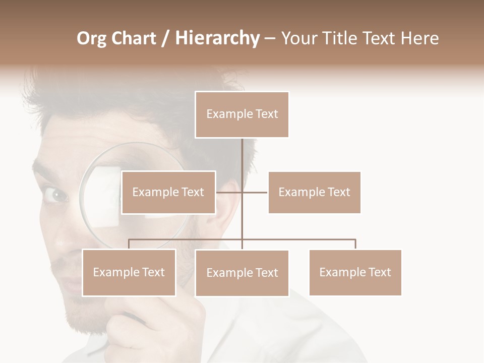 Businessman Analyzing Spy PowerPoint Template