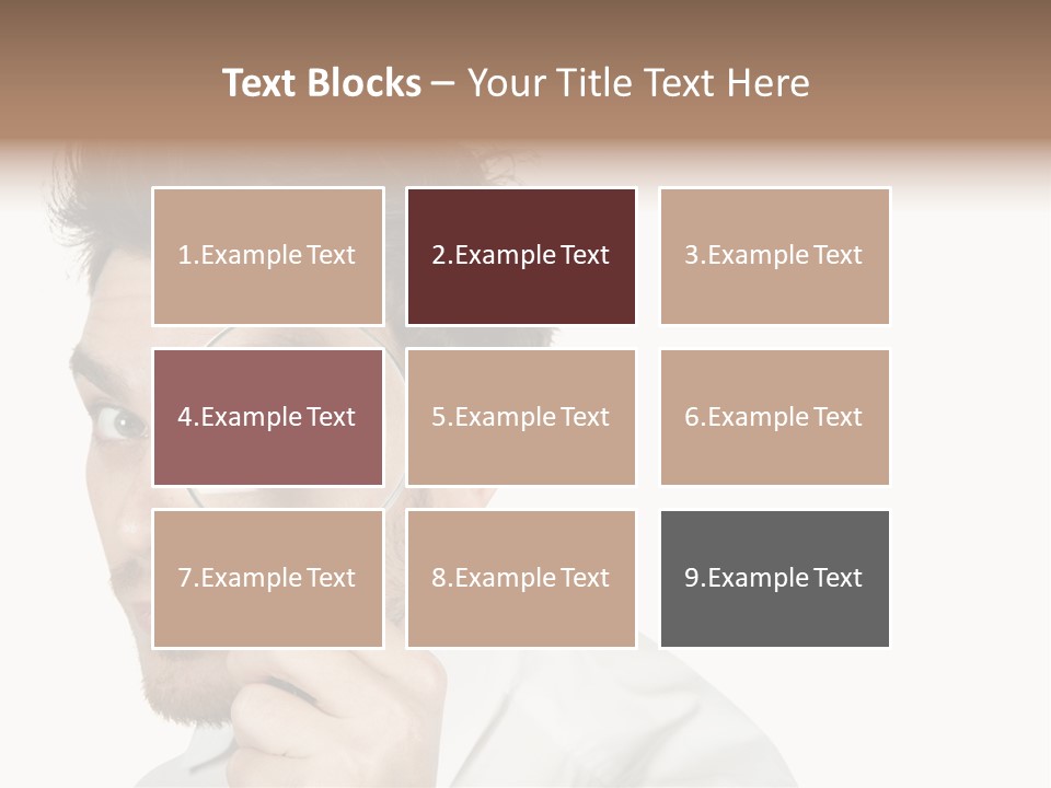 Businessman Analyzing Spy PowerPoint Template