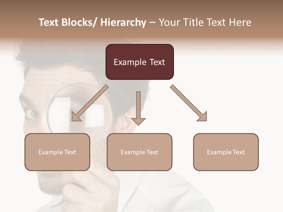 Businessman Analyzing Spy PowerPoint Template
