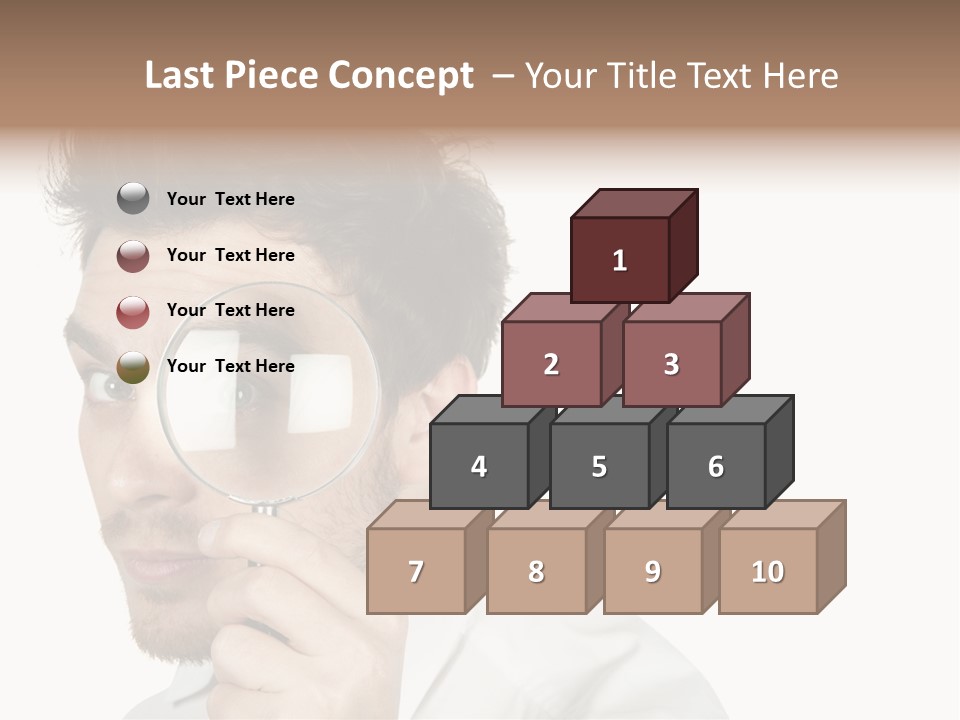 Businessman Analyzing Spy PowerPoint Template