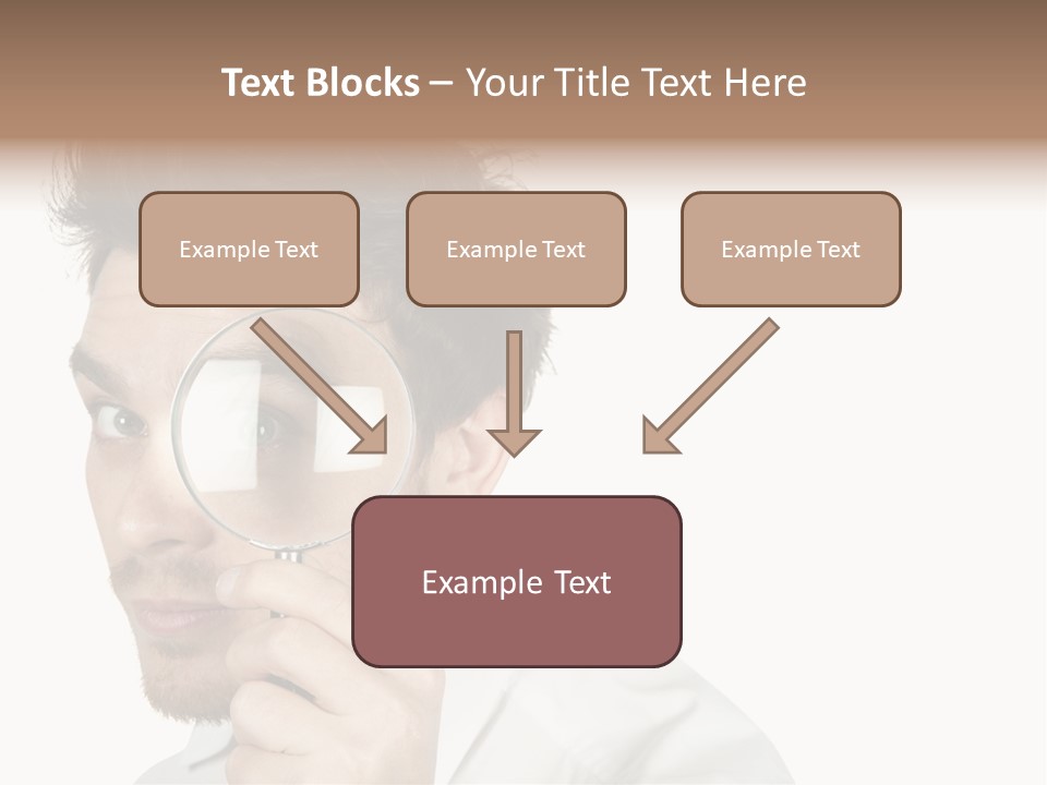 Businessman Analyzing Spy PowerPoint Template