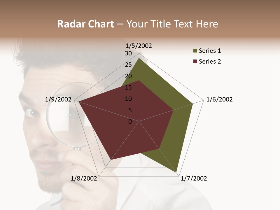 Businessman Analyzing Spy PowerPoint Template
