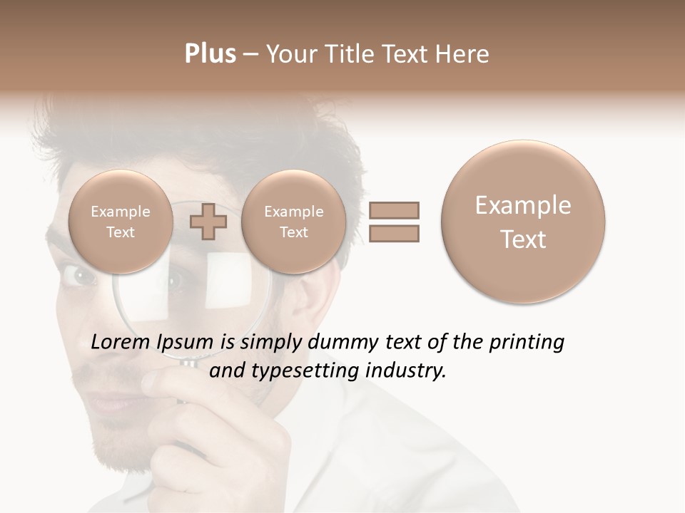 Businessman Analyzing Spy PowerPoint Template