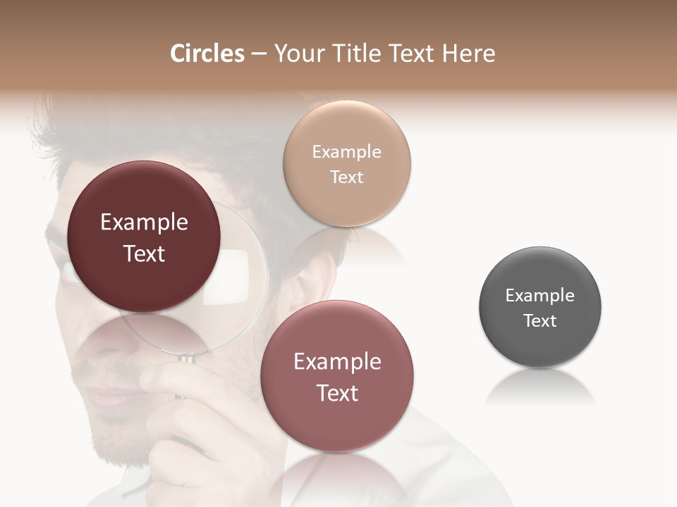 Businessman Analyzing Spy PowerPoint Template