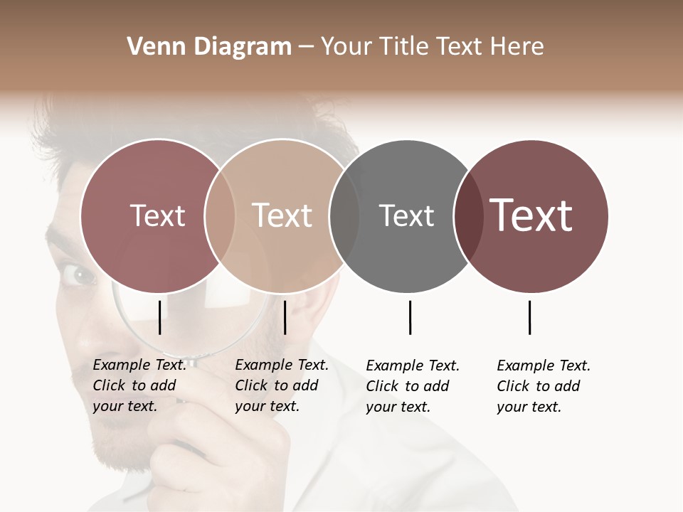 Businessman Analyzing Spy PowerPoint Template