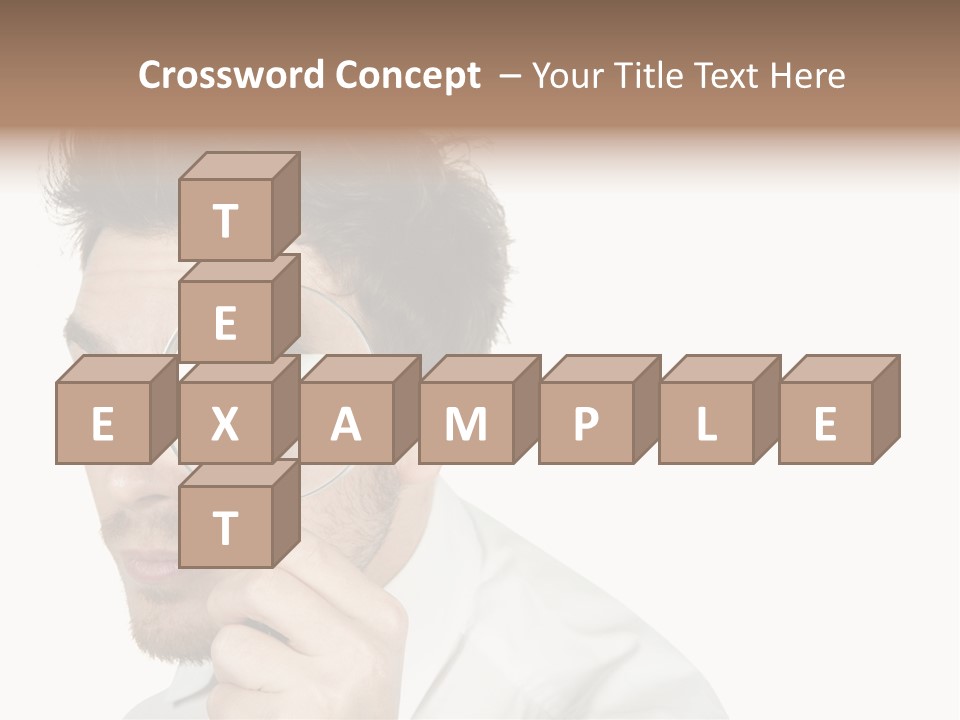 Businessman Analyzing Spy PowerPoint Template