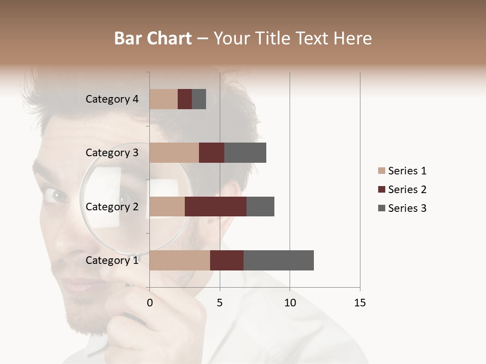 Businessman Analyzing Spy PowerPoint Template