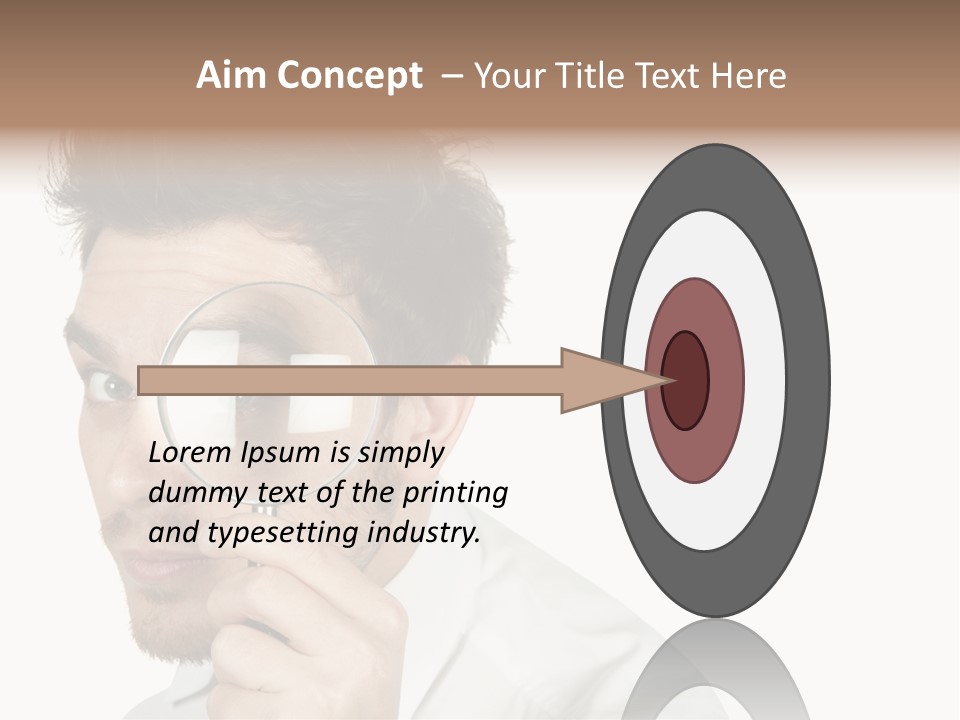 Businessman Analyzing Spy PowerPoint Template