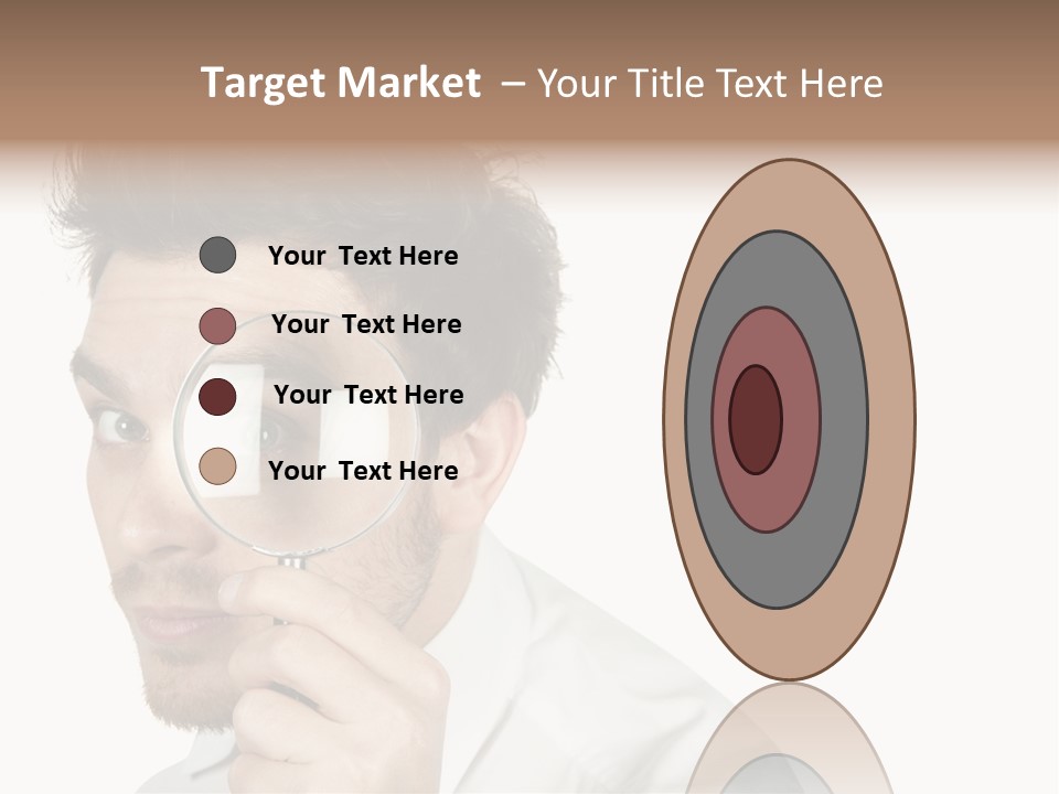 Businessman Analyzing Spy PowerPoint Template