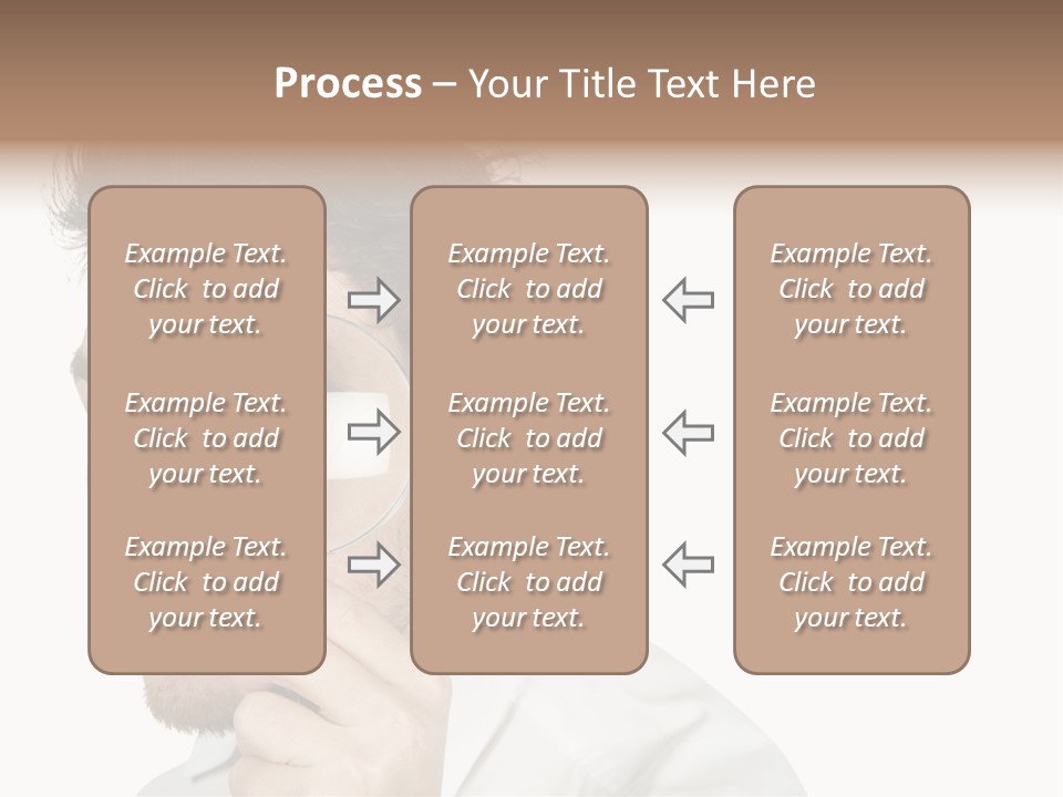 Businessman Analyzing Spy PowerPoint Template