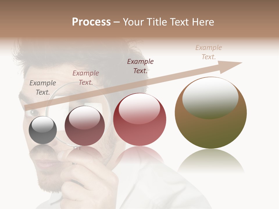 Businessman Analyzing Spy PowerPoint Template