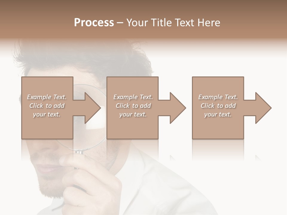 Businessman Analyzing Spy PowerPoint Template