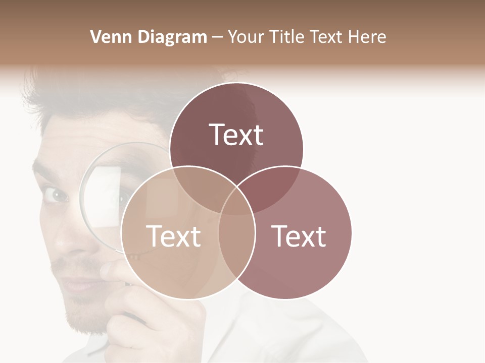 Businessman Analyzing Spy PowerPoint Template