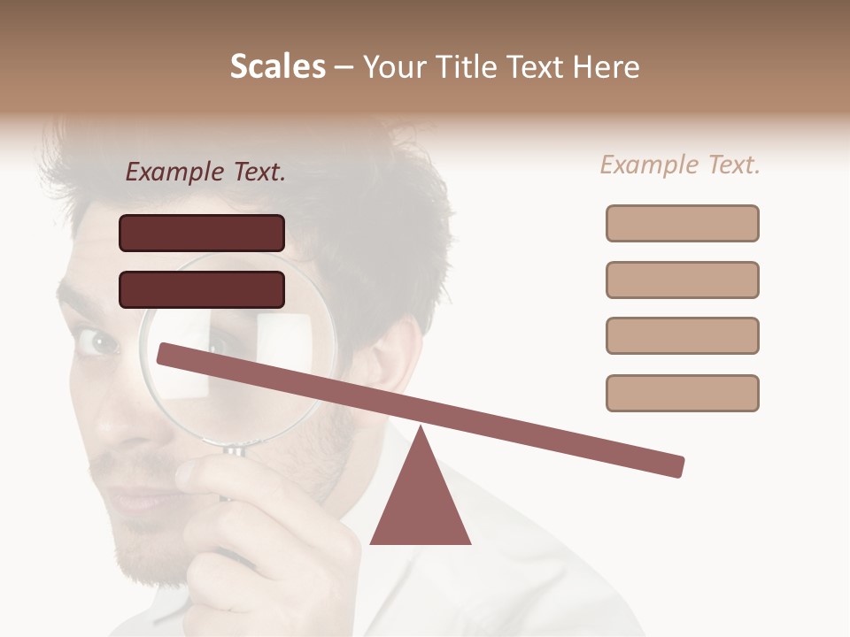 Businessman Analyzing Spy PowerPoint Template