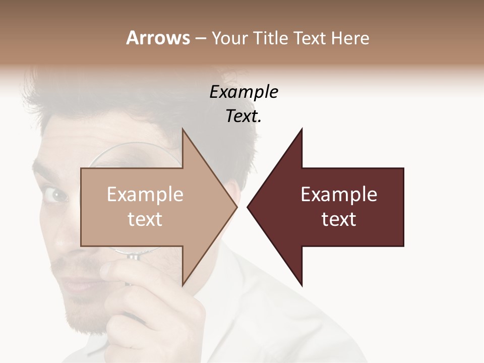 Businessman Analyzing Spy PowerPoint Template