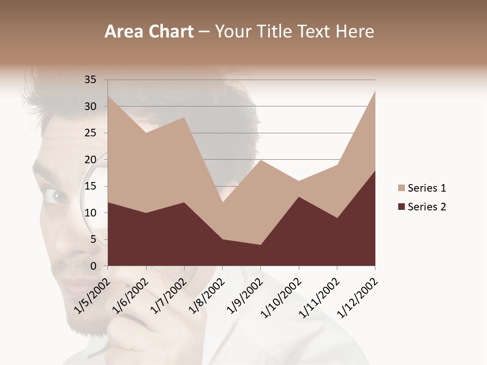 Businessman Analyzing Spy PowerPoint Template