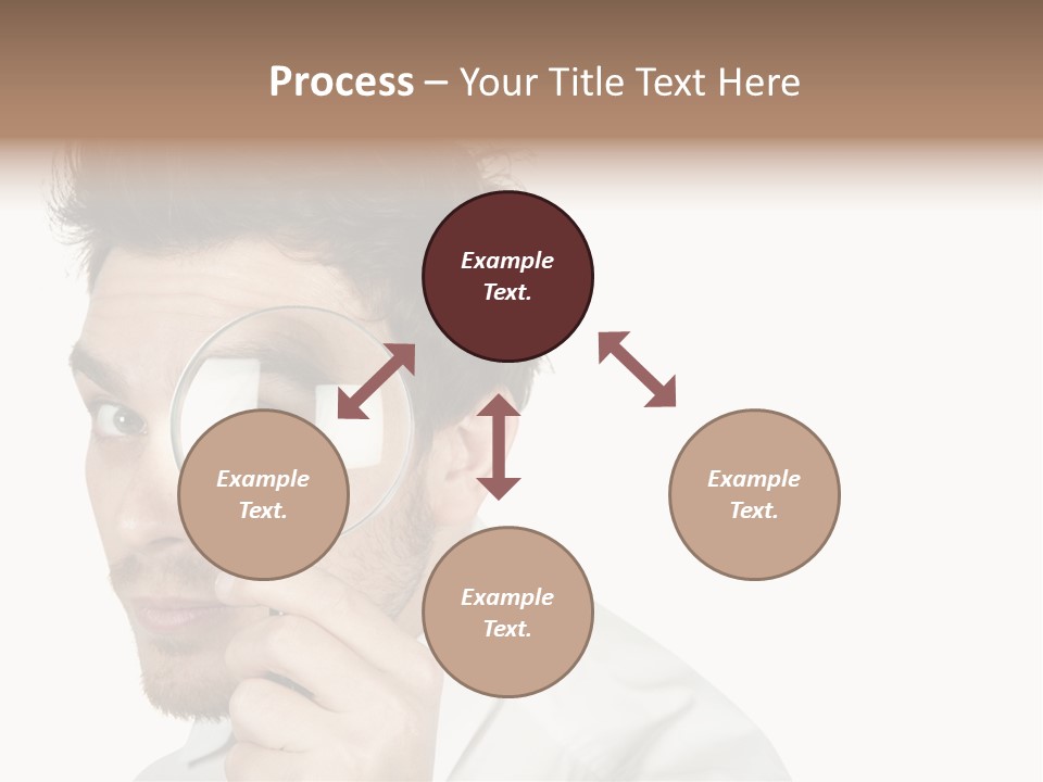 Businessman Analyzing Spy PowerPoint Template