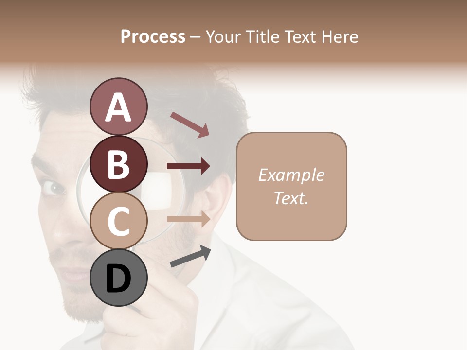 Businessman Analyzing Spy PowerPoint Template