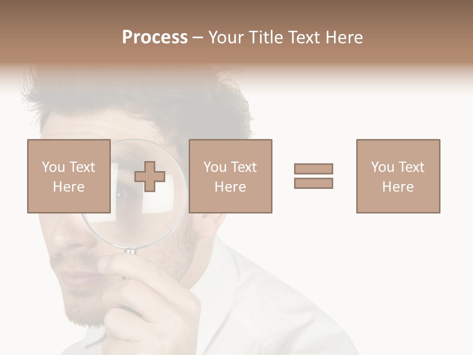 Businessman Analyzing Spy PowerPoint Template