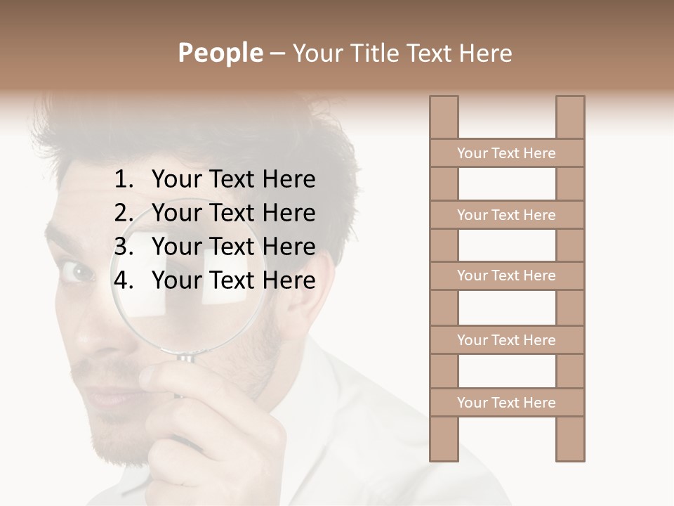 Businessman Analyzing Spy PowerPoint Template