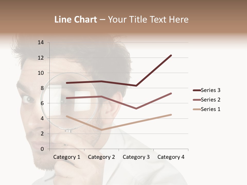 Businessman Analyzing Spy PowerPoint Template