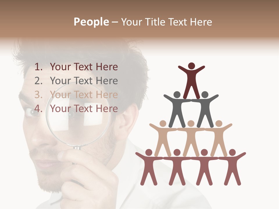 Businessman Analyzing Spy PowerPoint Template