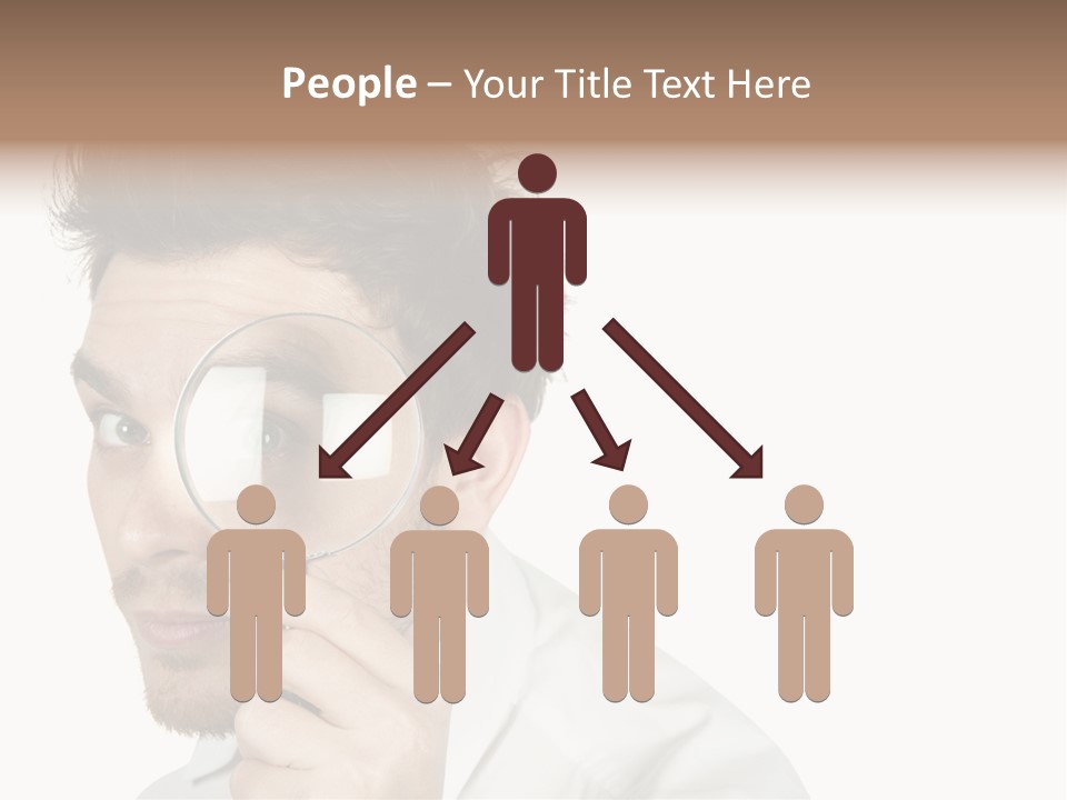 Businessman Analyzing Spy PowerPoint Template