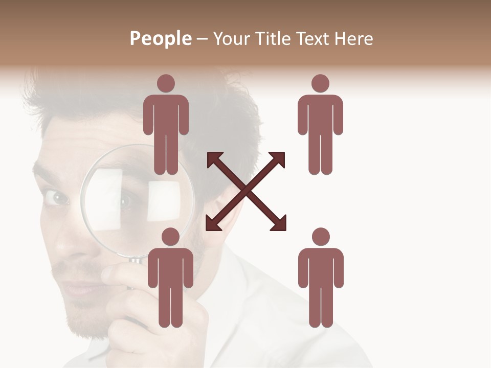 Businessman Analyzing Spy PowerPoint Template