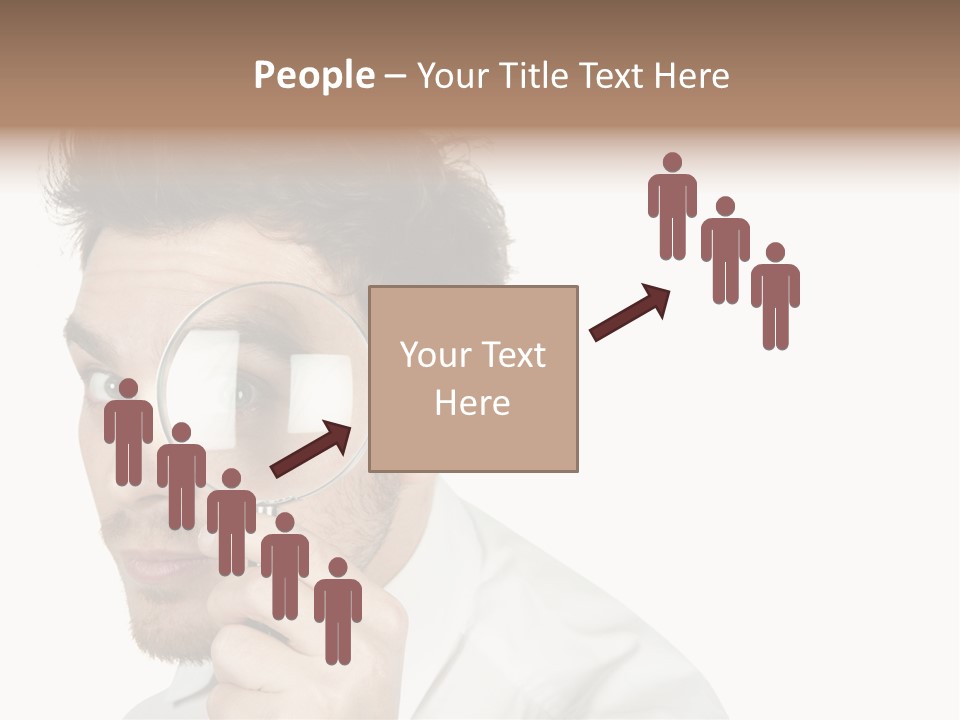 Businessman Analyzing Spy PowerPoint Template