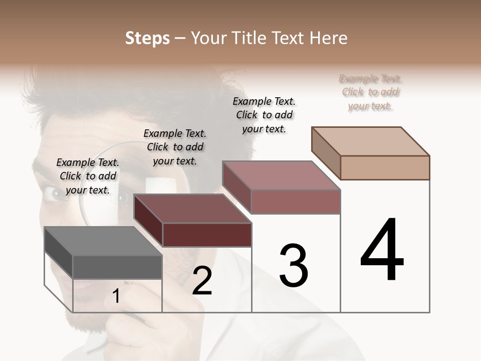 Businessman Analyzing Spy PowerPoint Template