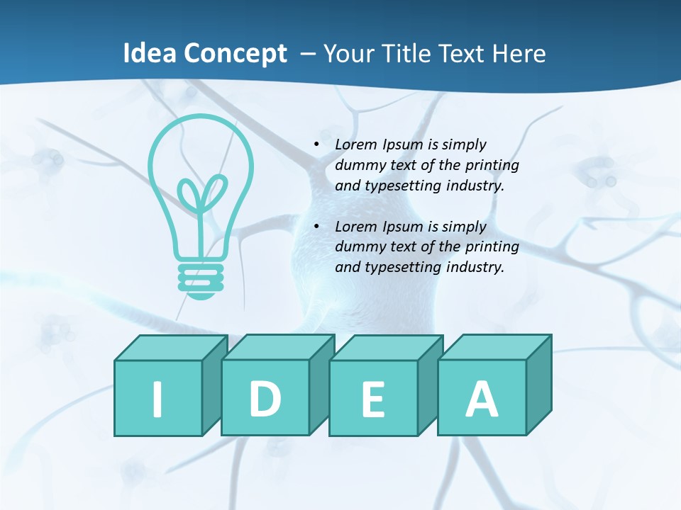 Medical Nucleon Dendrite PowerPoint Template
