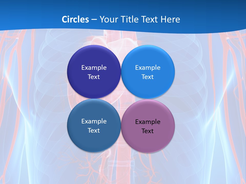 Red Human Brain PowerPoint Template