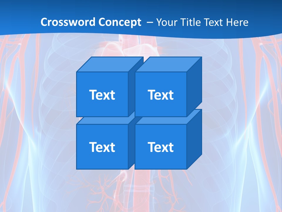 Red Human Brain PowerPoint Template